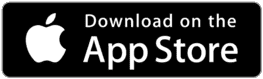 Black rectangular button with the white Apple logo and the text “Download on the App Store.”.